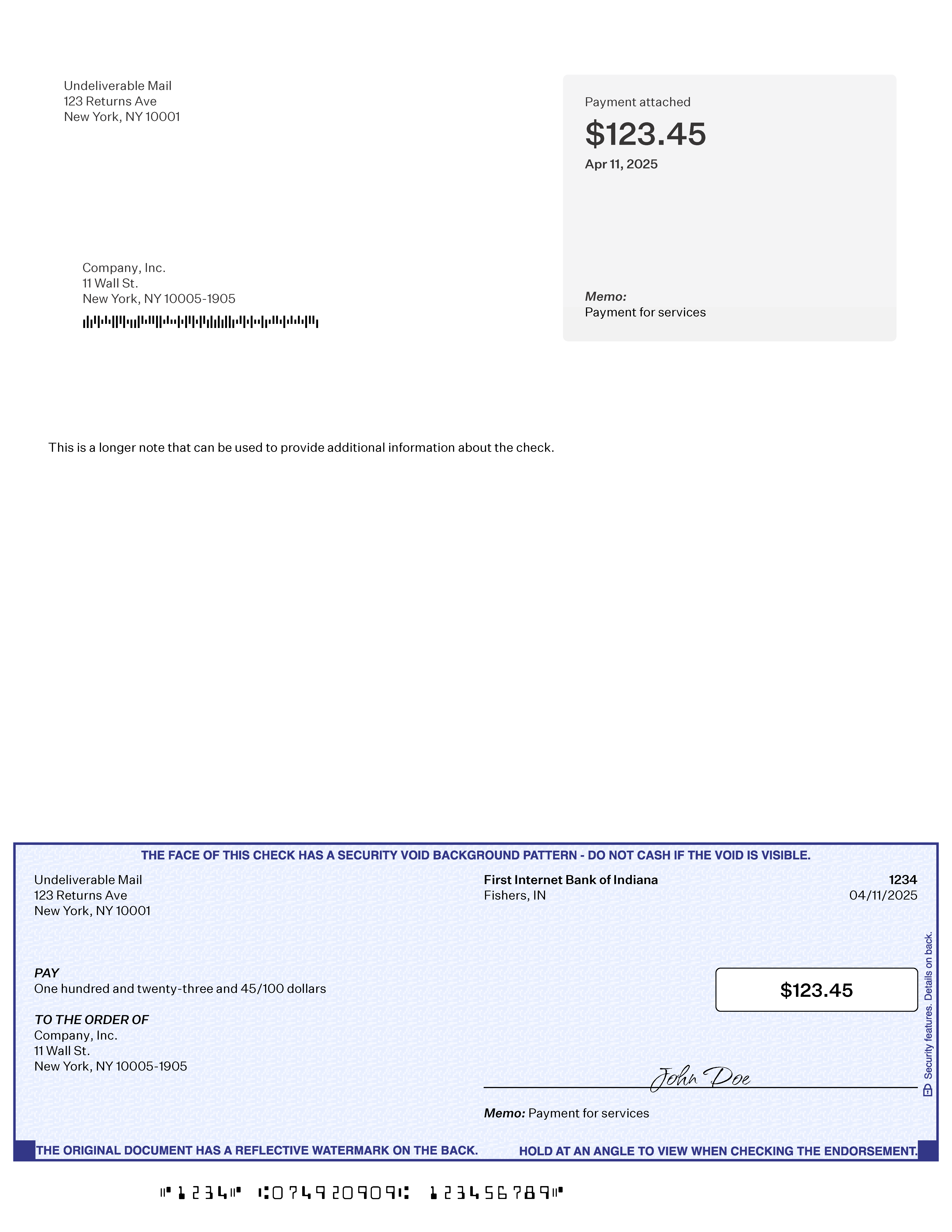 Physical Check image
